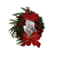 thumbnail image 4 of Douhoow Christmas Wreath for Front Door Christmas Wreath Sign Holiday Wall Garland Decor, 4 of 9