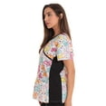 thumbnail image 2 of Just Love Women's Scrub Tops Nursing Scrubs 6815W-10301-XL (Scribble Butterfly, Small), 2 of 3