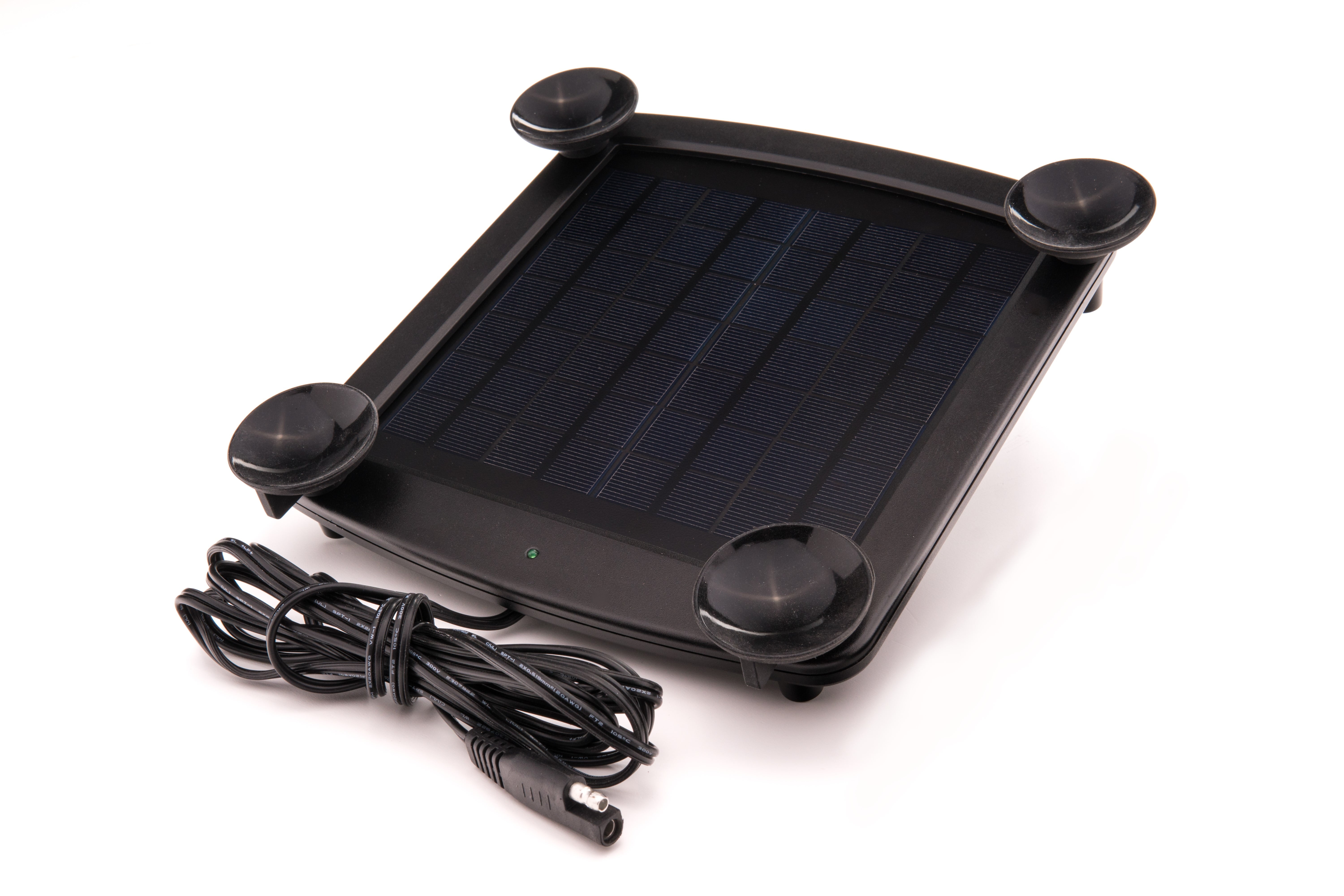 Battery Tender 5 Watt Solar Panel 12V Battery Charger with Charge Controller - IP67 Weatherproof - Windshield or Handlebar Mountable