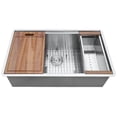 thumbnail image 7 of Ruvati USA RVH8320 30 in. Workstation Rounded Corners Undermount Ledge Kitchen Sink with Accessories, 7 of 7