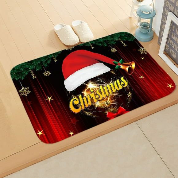 Dvkptbk 1pc Merry Christmas Welcome Doormats Indoor Home Carpets Decor 40x60CM Door Mat Home Decor Lightning Deals of Today - Summer Savings Clearance on Clearance