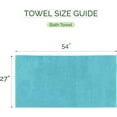 thumbnail image 4 of Elegant Comfort Turkish Popcorn Cotton Bath Towel Set, 27 x 54 Inches, 2-Pack, Hotel-Quality, Soft, Durable, Quick-Dry, Highly Absorbent Aqua, 4 of 4
