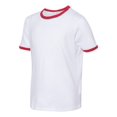 thumbnail image 2 of Alternative Youth Vintage Jersey Keeper Ringer Tee K5103 - White/ Red Size M Retired, 2 of 5