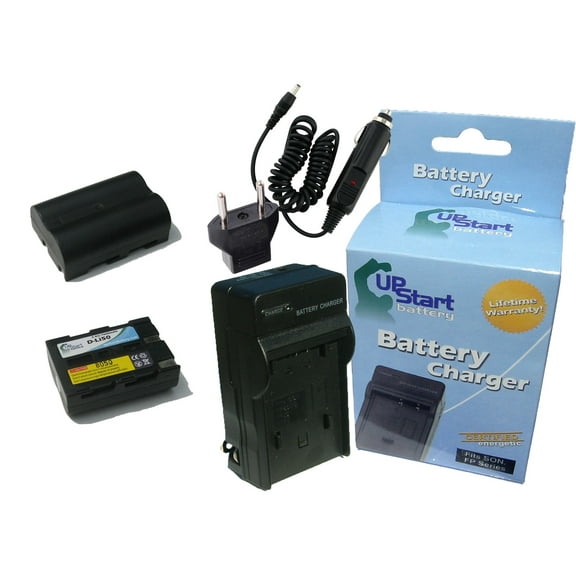 2x Pack - Sigma BP-21 Battery   Charger with Car & EU Adapters - Replacement for Sigma BP-21 Digital Camera Battery and Charger (1600mAh, 7.4V, Lithium-Ion)