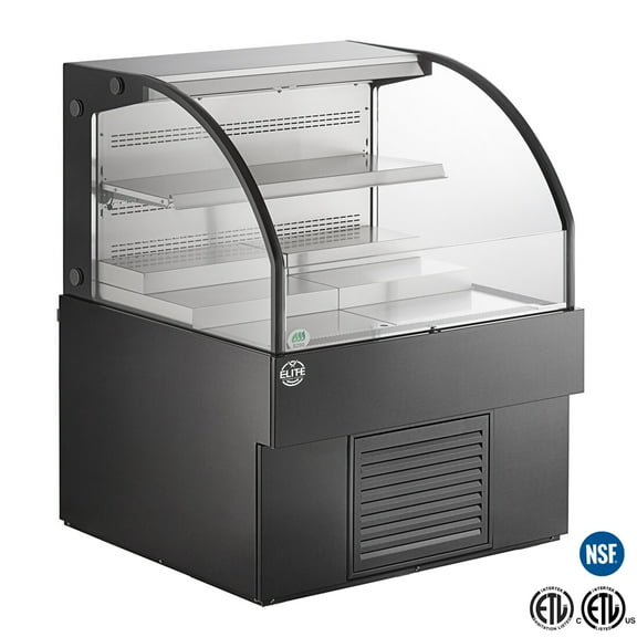 36 in. Air Curtain Merchadiser Refrigerated Showcase 8.2 Cu.Ft. Commercial Food Display CoolerNSF ETL