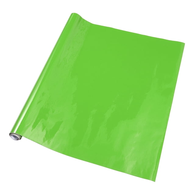 Película de Envoltura Protectora Verde Brillante Unique Bargains 2ft x 5ft Cubierta de Vinilo Exterior Interior 5.5mil PVC 1 Pc Universal