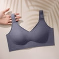 thumbnail image 4 of Taqqpue Wirefree Bras for Women Solid Color No Underwire Padded Push Up Bra Comfortable Soft Seamless Bralettes with Support Everyday Bra, 4 of 6