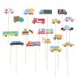 thumbnail image 5 of WEAVILUX 18-Piece Vehicle Cake Picks Set with Assorted Colors for Cake, Cupcake, and Ice Cream Decoration, 5 of 5