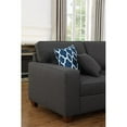 thumbnail image 6 of Devion Furniture 8-Piece Upholstered Fabric Sectional with Chaise in Dark Gray, 6 of 9