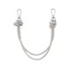 thumbnail image 5 of Guardurnaity 2 piezas de correas de repuesto para bolsos con diamantes de imitación y asa brillante, accesorios de hombro de platino. Bolsas de mensajero y de hombro plata, 5 of 6