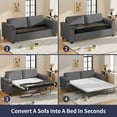 thumbnail image 5 of ijuicy 2 in 1 Pull Out Couch Bed, Convertible Sleeper Sofa Queen Size, Sofa Bed with USB Port for Living Room - Gray, 5 of 6