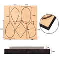 thumbnail image 3 of 1pc Scrapbook Embossing Wooden Die Cutting Leather Mold Teardrop/Rhombus/Oval/Leaf Shape Cutting Mold for Earring Jewelry DIY Leather Crafts Making NOT for, 3 of 5