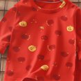 thumbnail image 4 of NOLDARES Toddler Baby Boy Outfits Set 2 Piece Long Sleeve T Shirt and Pull on Pants Graphic Print Fall Winter Clothes Casual Clothing(Red,4-5 Y), 4 of 6