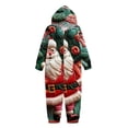 thumbnail image 4 of Penkiiy Family Christmas Onesies Matching Sets Pajamas Holiday Cute Print Pjs Hoodie Fleece Sleepwear for Couple and Kids 6 Years Multicolor, 4 of 6