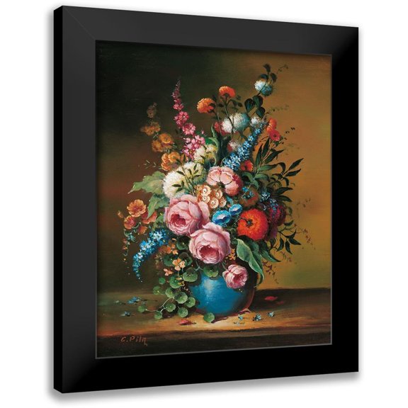 Pila 12x14 Black Modern Framed Museum Art Print Titled - DUTCH STYLE CLASSICS II