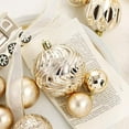 thumbnail image 4 of 65 pcs Christmas Balls Ornaments Set, Shatterproof Christmas Decorations with Hand-held Gift Package for Xmas Tree/Holiday/Wedding/Holiday/Party Decor (Champagne), 4 of 6