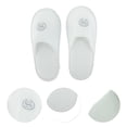 thumbnail image 3 of Ofertas Únicas 1 Par de Zapatillas Desechables Plegables S Impresas Zapatillas de Hotel para Niños Blancas, 3 of 5