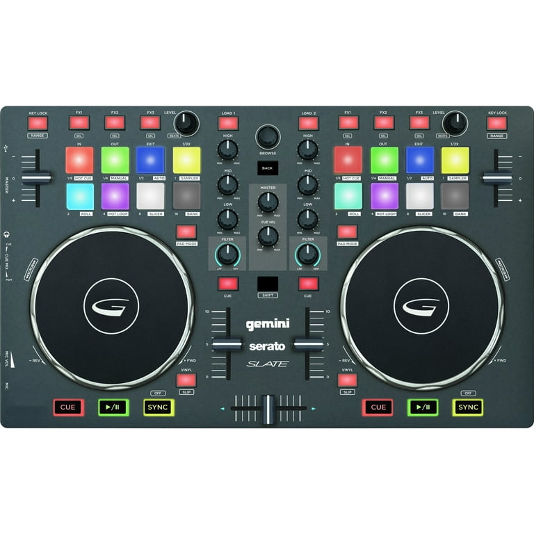 Gemini SLATE 2-Channel Serato DJ Intro Controller - Walmart.com