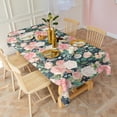 thumbnail image 2 of Pioneer Flower Floral Print Pattern Rectangle Tablecloth 60"x102",Waterproof Polyester Rectangle Table Cloth, Wipeable Spillproof Polyester Tablecloth for Dining, Camping, Indoor and Outdoor, 2 of 6