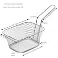 thumbnail image 2 of Frying Basket Metal French Fry Basket Multifunctional Kitchen Supplies Vegetable Drainer, 2 of 6