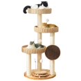 thumbnail image 1 of Árbol para Gatos Zonoria Zephyria 122 cm Madera Maciza Soporta hasta 9 kg, 1 of 8