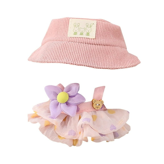 Adorable Teddy Bear Doll with Dress - Soft Stuffed Animal, for Kids, Birthday/Christmas Gift, Cute Companion