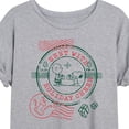 thumbnail image 3 of Peanuts - Christmas - Sent With Holiday Cheer Stamp - Women's Oversized T-Shirt, 3 of 6