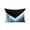 Blue, variant on 1 Pack Outdoor Throw Pillow, Blue Black Geometric Waterproof Pillow with Insert Included, Modern Abstract Lines Color Blocks Decorative Accent Cushion Sofa Pillows for Patio Porch, 16 x 16 In
