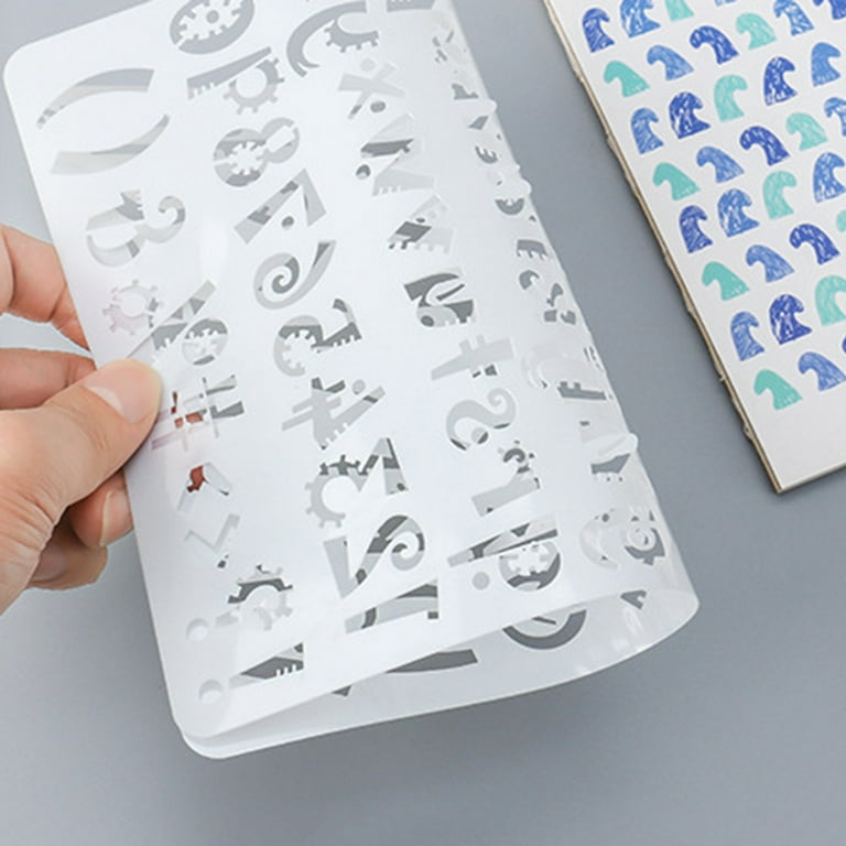 XRHYY 26Pcs Alphabet Stencils Set Plastic Letter Stencils For