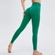 thumbnail image 1 of Pantalones de yoga de cintura alta con pliegues para mujer, estilo europeo y americano, sin costuras, con corte en T, color melocotón, 1 of 6