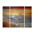 thumbnail image 1 of All My Walls Sunset by Meltem Kilic-Baginski 3 Piece Painting Set, 1 of 1