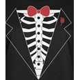 thumbnail image 2 of Old Glory Womens Tuxedo Skeleton Costume Long Sleeve Graphic T Shirt, 2 of 6