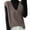Khaki, variant on IWRICH Women's Sweater Vest V Neck Knit Pullover Vests Trendy Solid Knitwear Sleeveless Sweaters Tops Khaki S