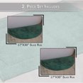 thumbnail image 5 of Home Weavers Waterford Collection 100% Cotton Tufted Bath Rug Set, Soft & Absorbent Non-Slip Bath Mats, Machine Washable, Set of 2 Identical 17"x30" Rugs, Bottle Green, 5 of 10