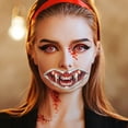 thumbnail image 1 of Halloween Temporary Clown Scary Mouth Sticker For Party Props Cosplay Costume Makeup Props, 1 of 1