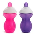 thumbnail image 2 of Munchkin Click Lock Flip Straw Cup, rosa/púrpura, 9 onzas, 2 cuentas, 2 of 3