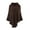 Coffee, variant on Women Winter Knit Hooded Poncho Cape Crochet Fringed Tassel Shawl Wrap Sweater