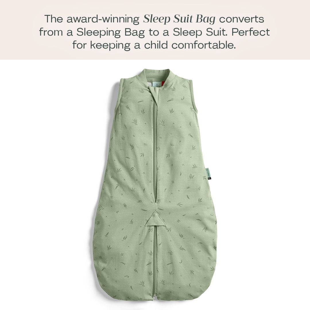 ergoPouch 0.2 TOG Baby Sleep Sack – 100% Organic Cotton Baby Sleep Suit Bag for Cozy Baby’s Night – Our Sleeping Bag for Kids converts to Sleep Suit with Legs, Baby Blanket (Willow, 8-24 Months)