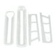 thumbnail image 1 of Dispensador de huevos enrollable, soporte automático para huevos enrollable, ahorro de espacio de 2 niveles, para encimera de refrigerador, transparente, 1 of 10