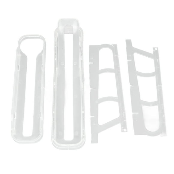 Dispensador de huevos enrollable, soporte automático para huevos enrollable, ahorro de espacio de 2 niveles, para encimera de refrigerador, transparente