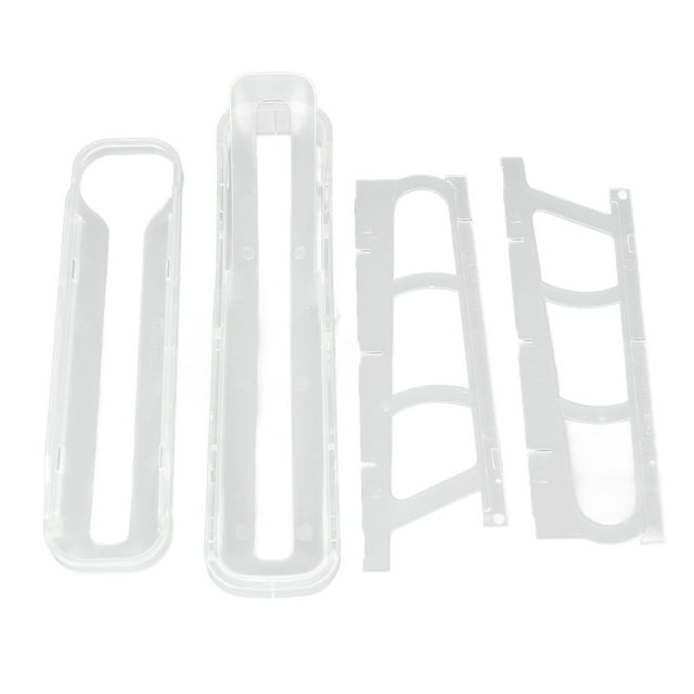 Rolling Egg Dispenser 2 Tier Space Saving Automatic Roll Down Egg Holder for Refrigerator Countertop Transparent