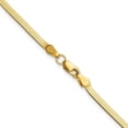 thumbnail image 4 of Diamond2Deal 10K Yellow Gold 2.5mm Silky Herringbone Chain Necklace for Women 20", 4 of 6