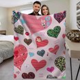 thumbnail image 2 of Hfolob Valentine's Day Blanket Flannel Decorative Blanket Air Conditioning Blanket （100X150Cm） Room Decor, 2 of 7