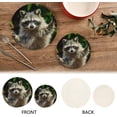 thumbnail image 3 of SKYSONIC Raccoon Forest Funny Paws Pot Holders Trivets, 2 Pcs Heat Resistant Trivets,Wild Vivid Cotton Thread Weave Mats for Hot Pads Pans Pot Bowl Teapot for Kitchen Decor, 3 of 7