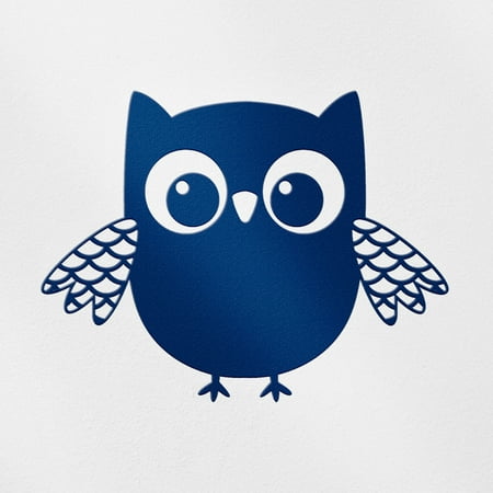 Transparent Decal Stickers Of Owl (Navy Blue) Premium Waterproof Vinyl Decal Stickers For Laptop Phone Accessory Helmet Car Window Mug Tuber Cup Door Wall Decoration ANDVER10g6480AB