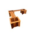 thumbnail image 4 of T&L Three Planter/Two Bench Set, 4 of 6