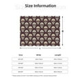 thumbnail image 5 of Honeii funny Skull star print throw blanket, crafted from cozy cotton flannel, offers versatile home decor as a bedding suitable for all seasons.-60"x50", 5 of 6