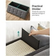 thumbnail image 5 of SONGMICS 43.3" Storage Ottoman Bench Ottoman with Storage CoEnd of Bed Storage Holds Up to 660 lb for Living Room Dark Gray, 5 of 8