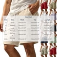 thumbnail image 3 of Workout Shorts Men Baeitkot Men's Solid Color Drawstring Multi-Pocket Cargo Shorts Casual Bottoms, 3 of 7