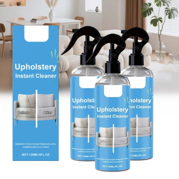 Upholstery Cleaner and Fabric Stain Remover Spray for Furniture, Quick Dry No Rinse Formula